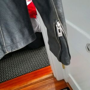 Guess Leather Jacket Mens